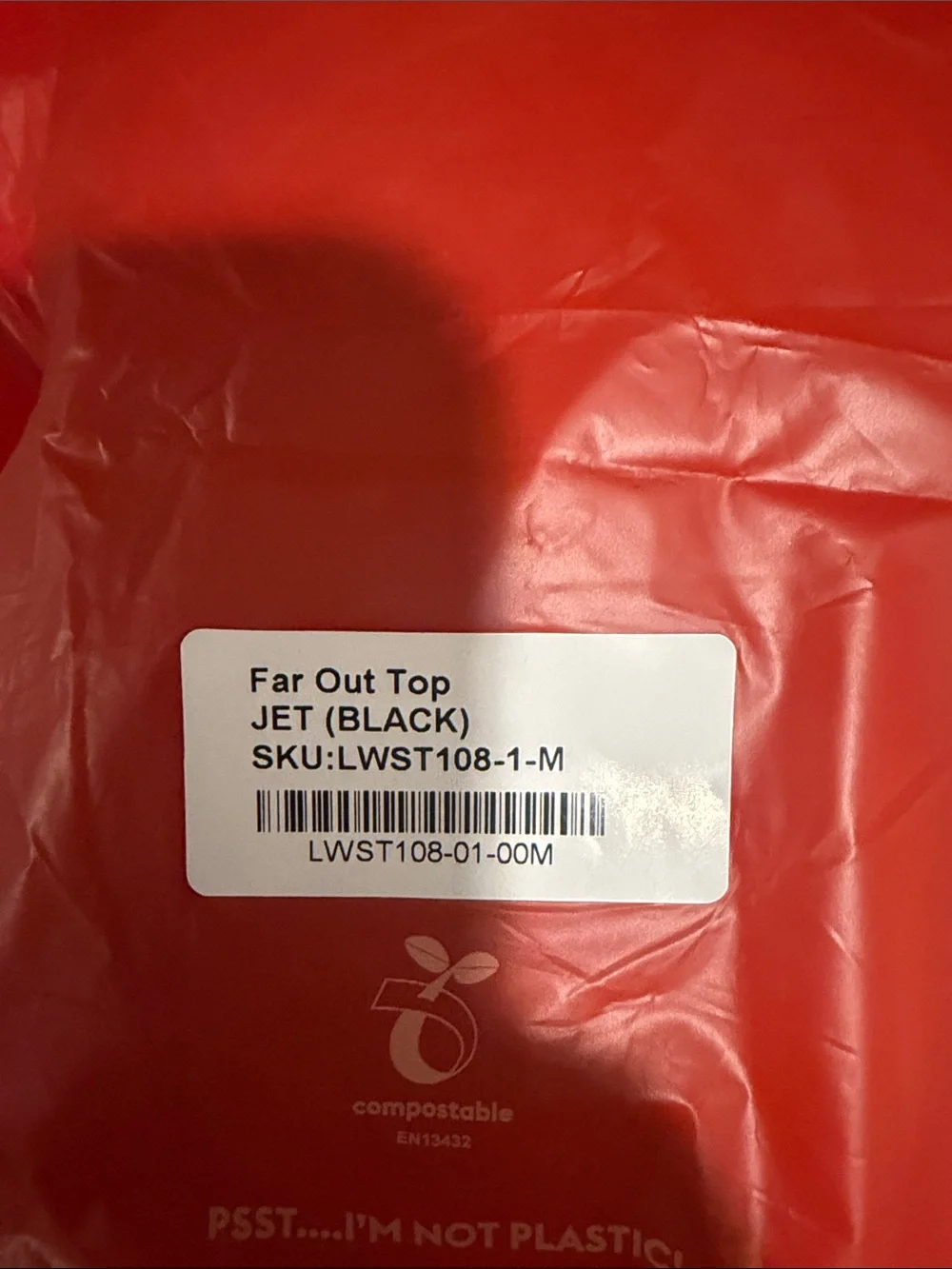 Left on Friday ‘Far Out Top’ Jet Black Medium A-C cup